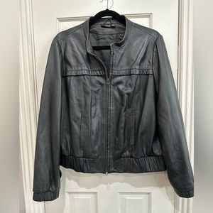 Ana Women’s 100% Genuine Leather Moto / Bomber Jacket - Size XL